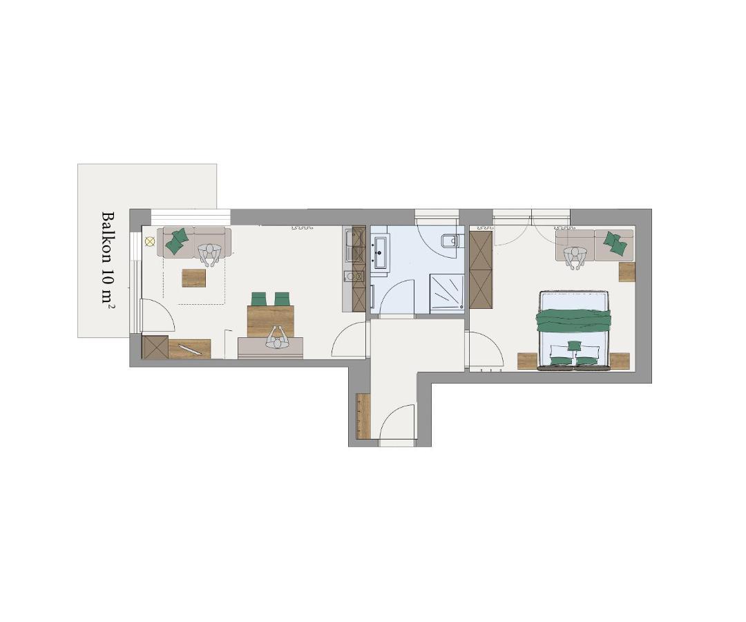 Apartment mit 1 Schlafzimmer