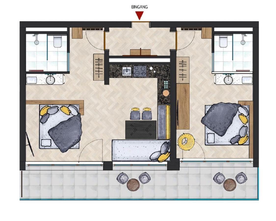 Studio with Balcony