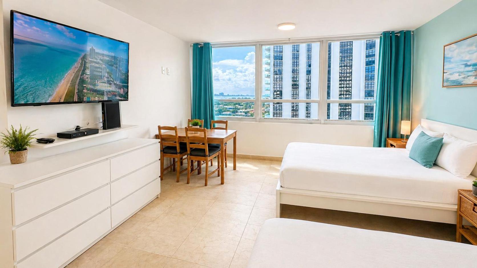 Bay View Studio · 2 Queen Beds