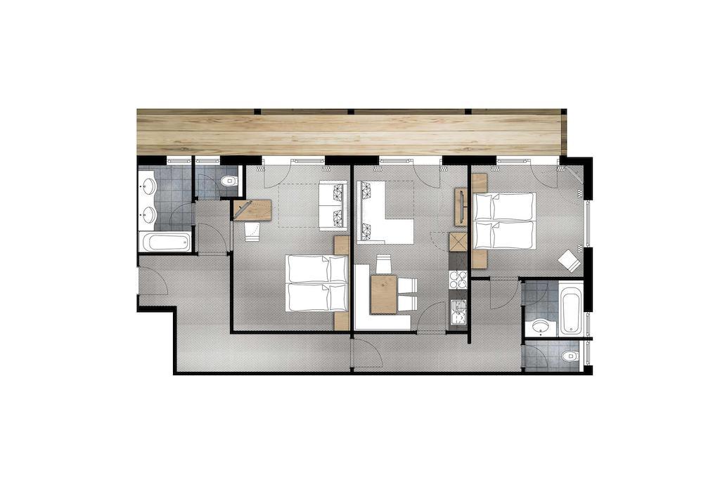 Apartment mit 2 Schlafzimmern