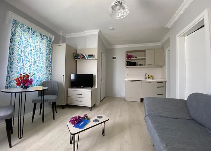 Merve Apartments, Your Home From Home In Central Bodrum, Street Cats Frequent The Property, Not All Apartments Have Balconies , Ground Floor Have Terrace With Table And Chairs